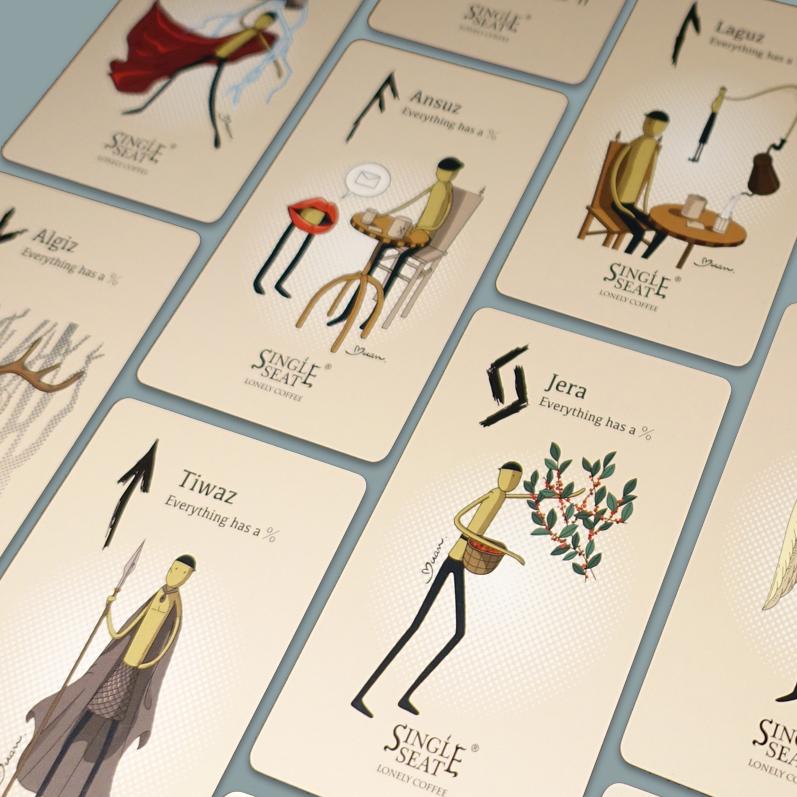 盧恩符文占卜卡牌 [RUNES] Ancient divination cards