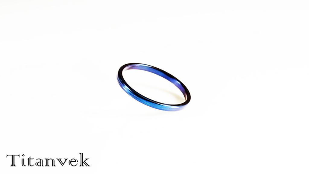 Titanvek鈦合金戒指 素面拋光2mm