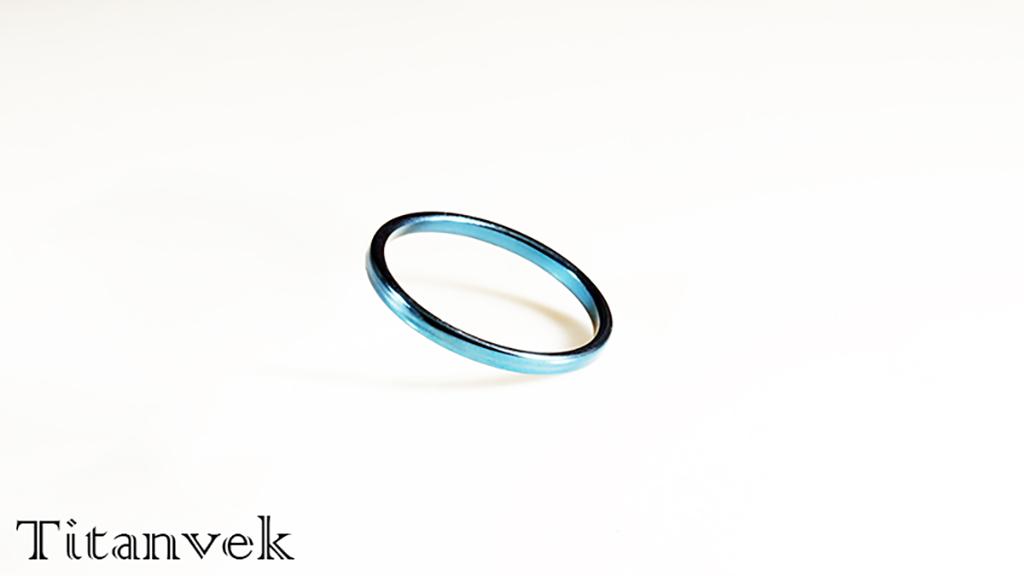 Titanvek鈦合金戒指 素面拋光2mm