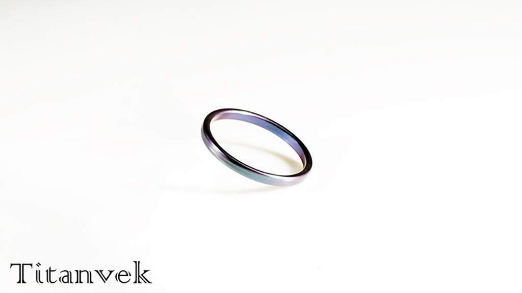 Titanvek鈦合金戒指 素面拋光2mm