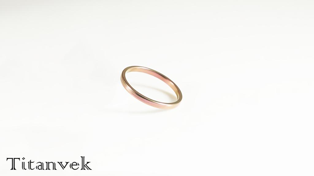 Titanvek鈦合金戒指 素面拋光2mm