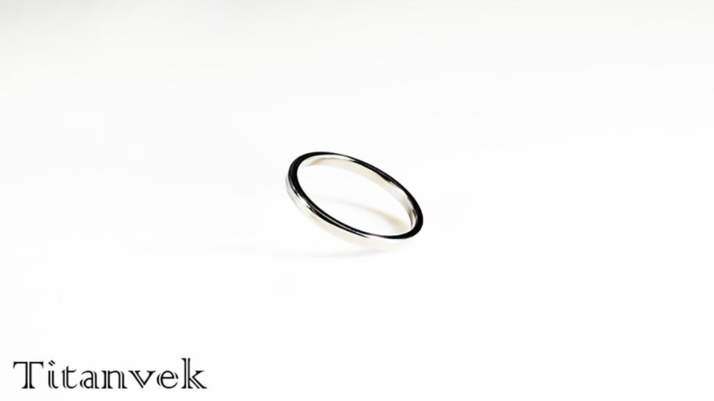 Titanvek鈦合金戒指 素面拋光2mm