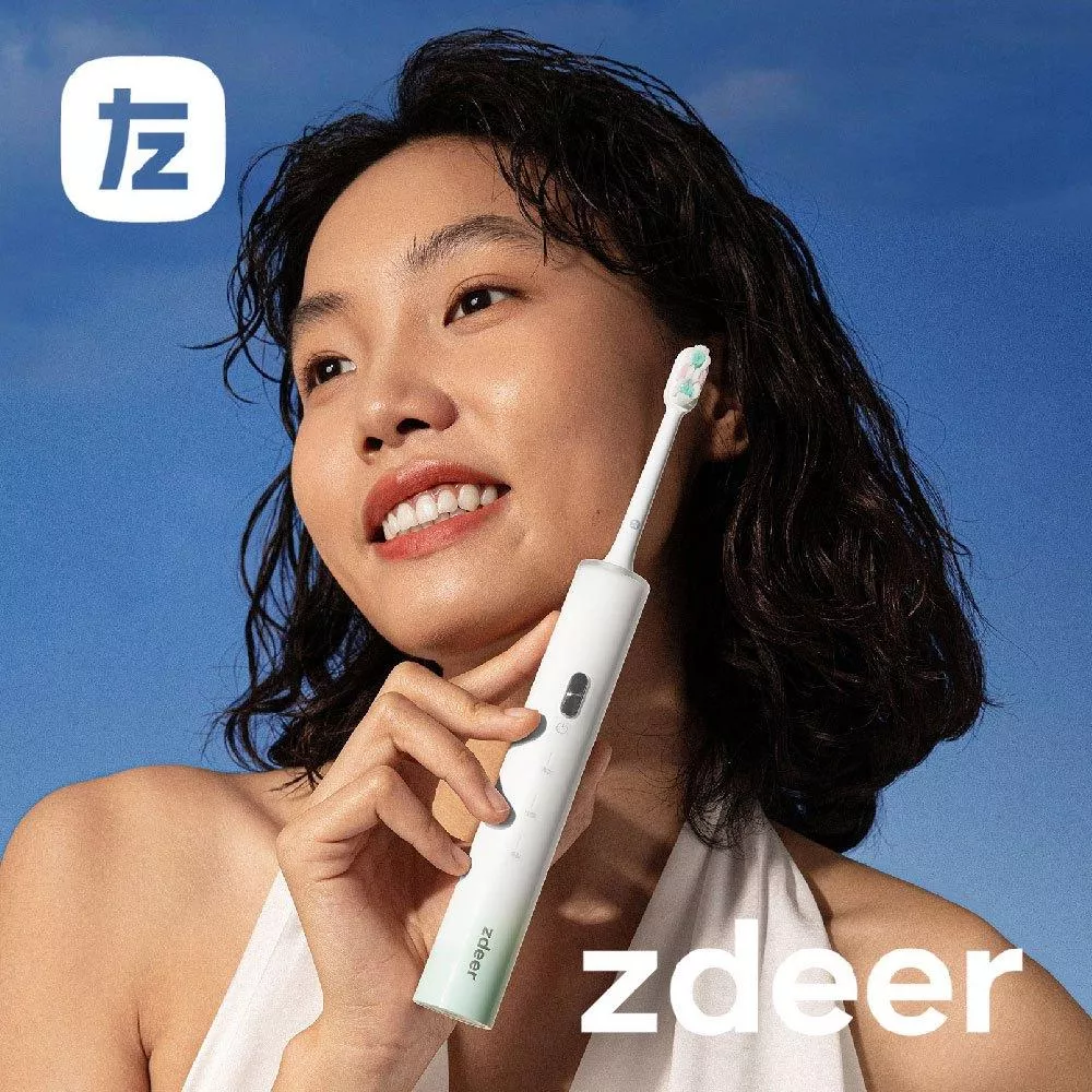 【官方現貨】zdeer左點 S5聲波電動牙刷 IPX7等級防水 電動牙刷 聲波潔淨 附贈2刷頭 美國杜邦刷毛 3D剪裁頭