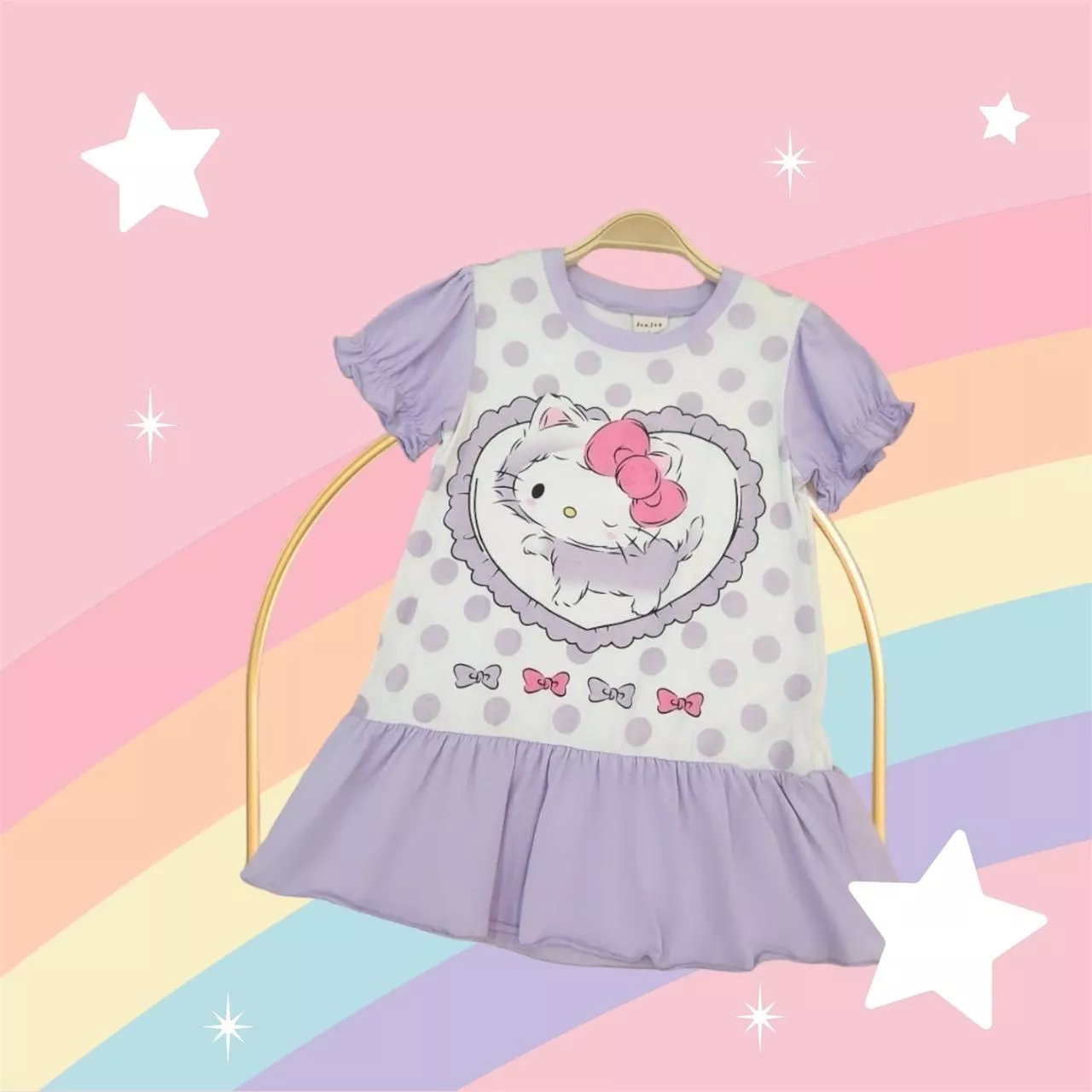 U09 紫Kitty貓連身裙