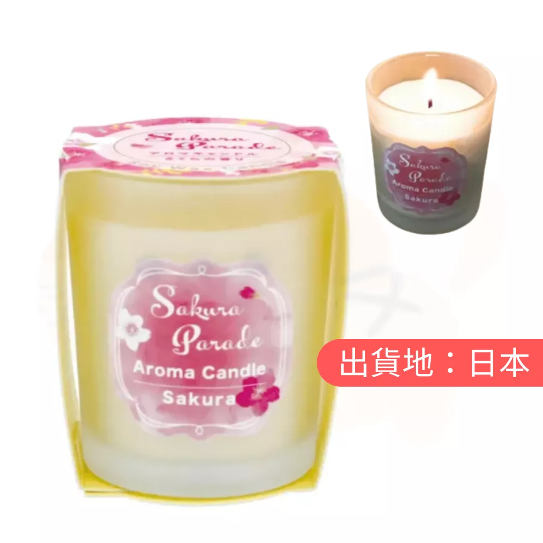 櫻花。香氛蠟燭