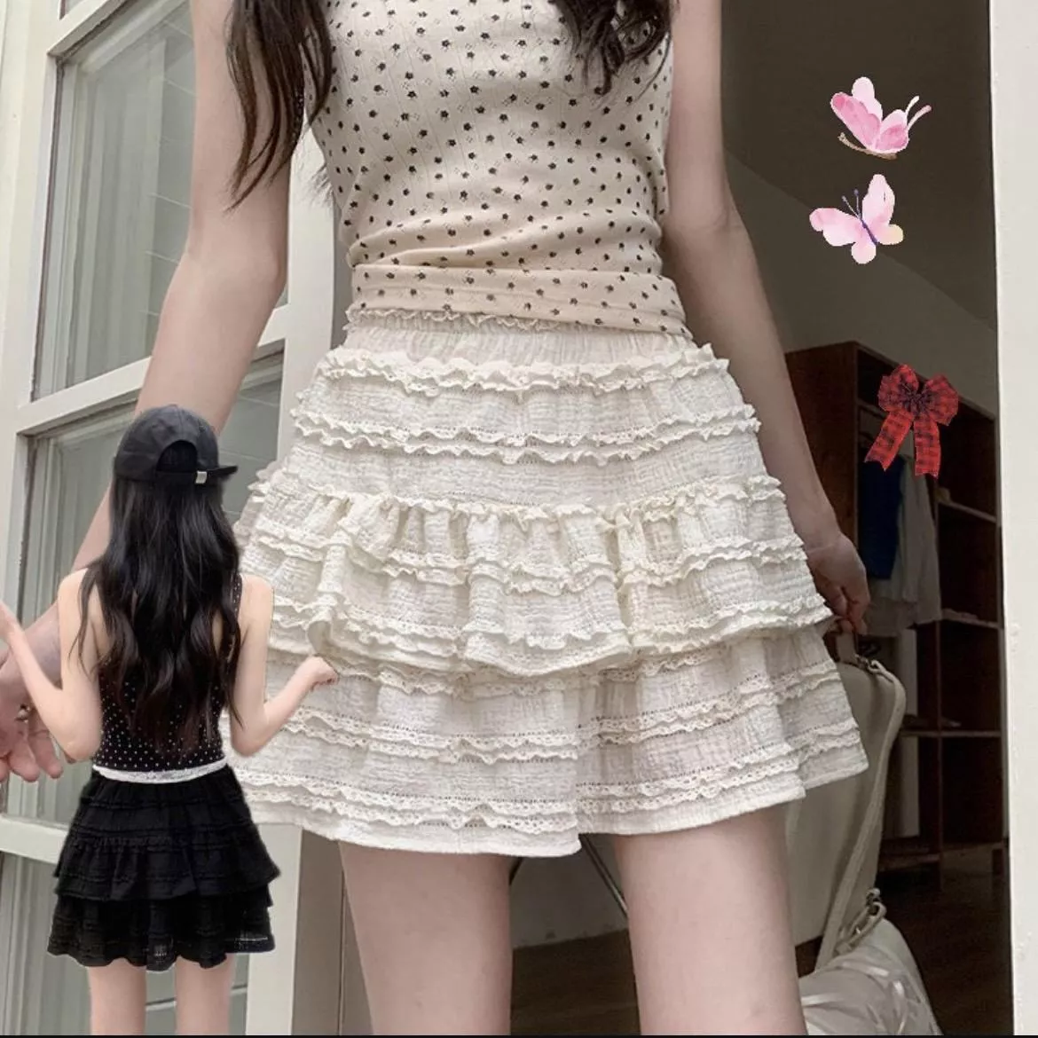 芭蕾風蓬蓬夏日甜美蛋糕裙
