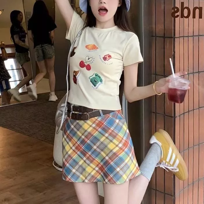 夏日彩格多巴胺夏日繽紛套裝
