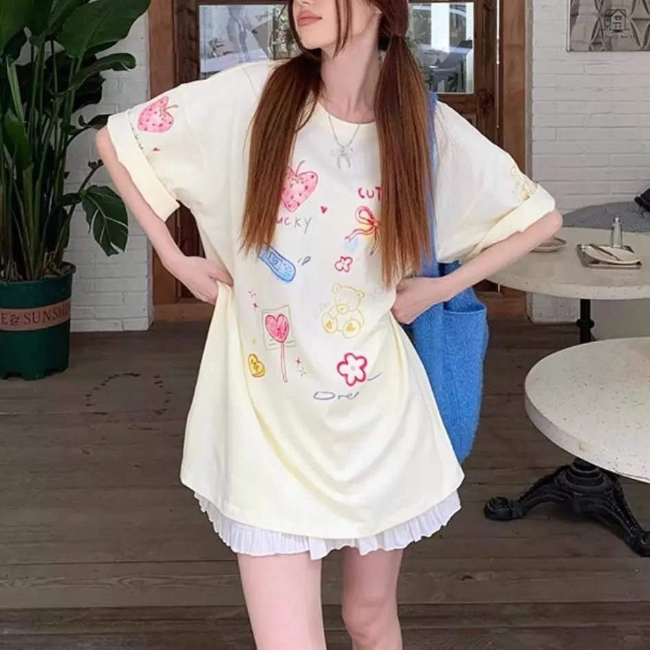 奶黃CAKE可愛少女加厚重磅甜美上衣