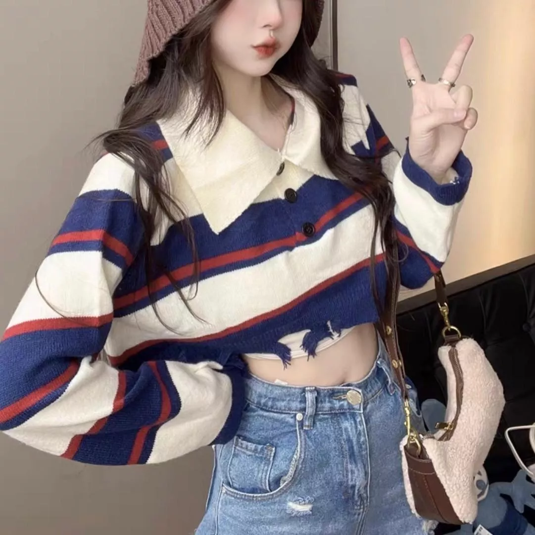 經典條紋蘭藍莓控
