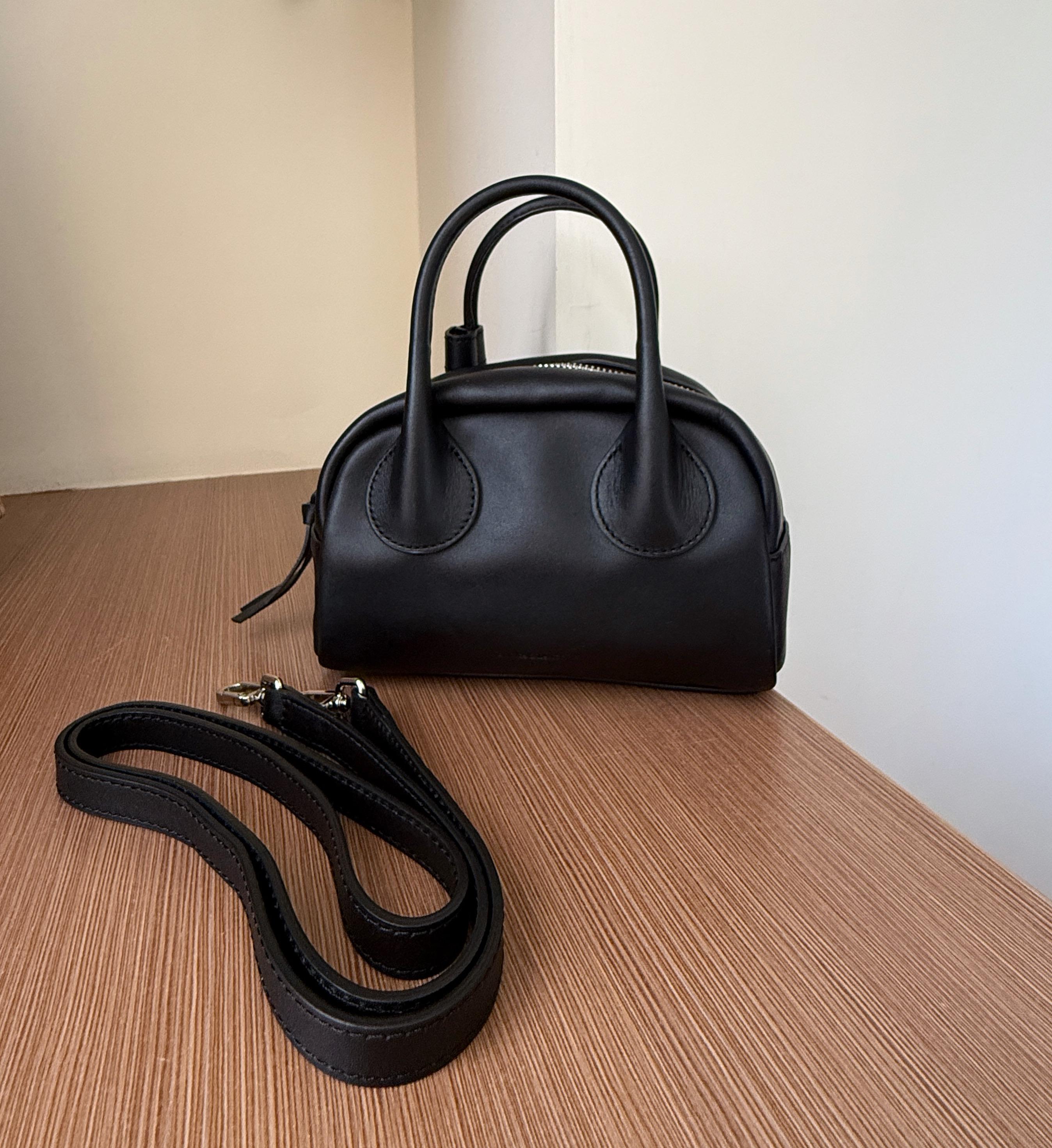 超Q牛皮保齡球小包-Bucks&Leather韓國設計師品牌