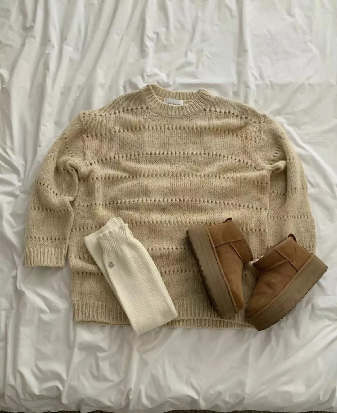 長版編織 特殊洞洞針織毛衣 羊毛衫