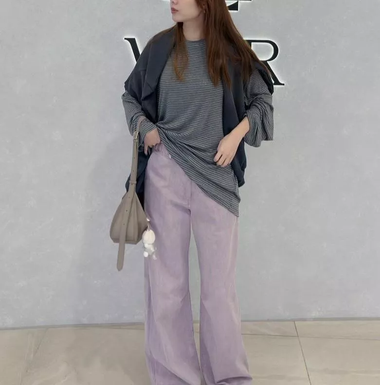 灰紫霧色牛仔褲 非常美的刷色