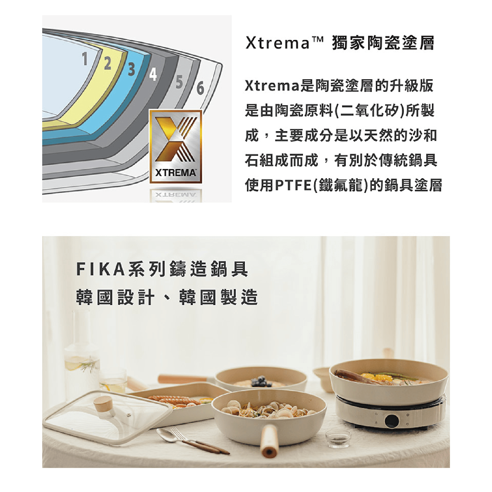 【吐司兒】FIKA系列 28cm 鑄造方形烤盤(FIKA灰色)