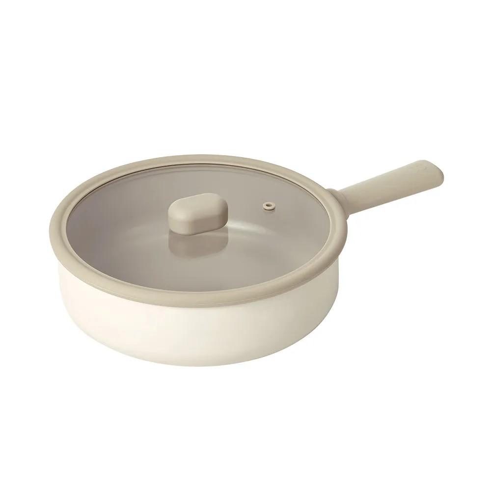 【吐司兒】迷你Chouchou咻咻系列炒鍋24CM-全覆底 +玻璃蓋