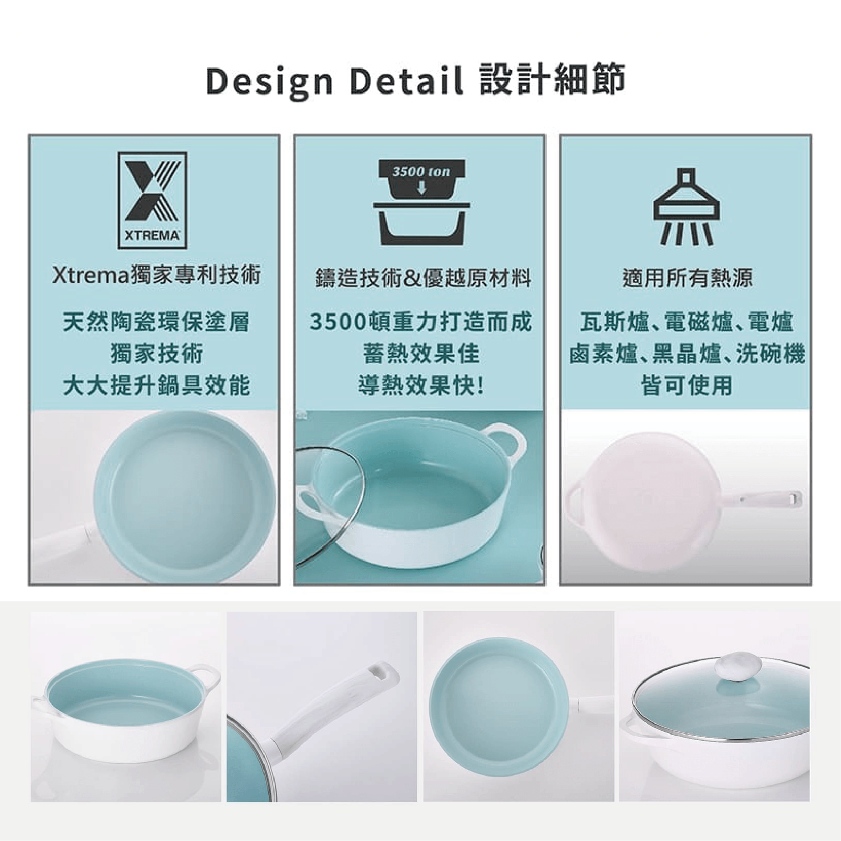 【吐司兒】ICE系列18CM鑄造單柄湯鍋+玻璃蓋