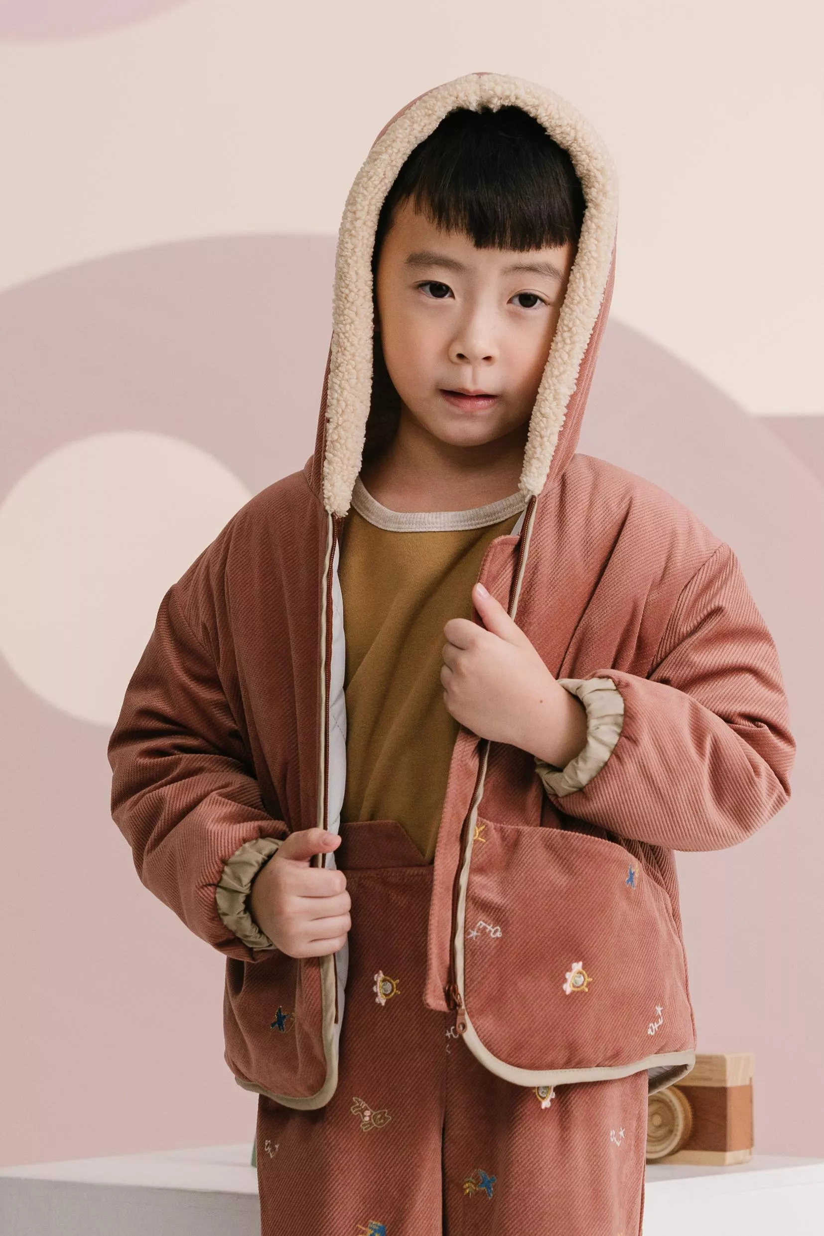 神秘圖騰鋪棉外套