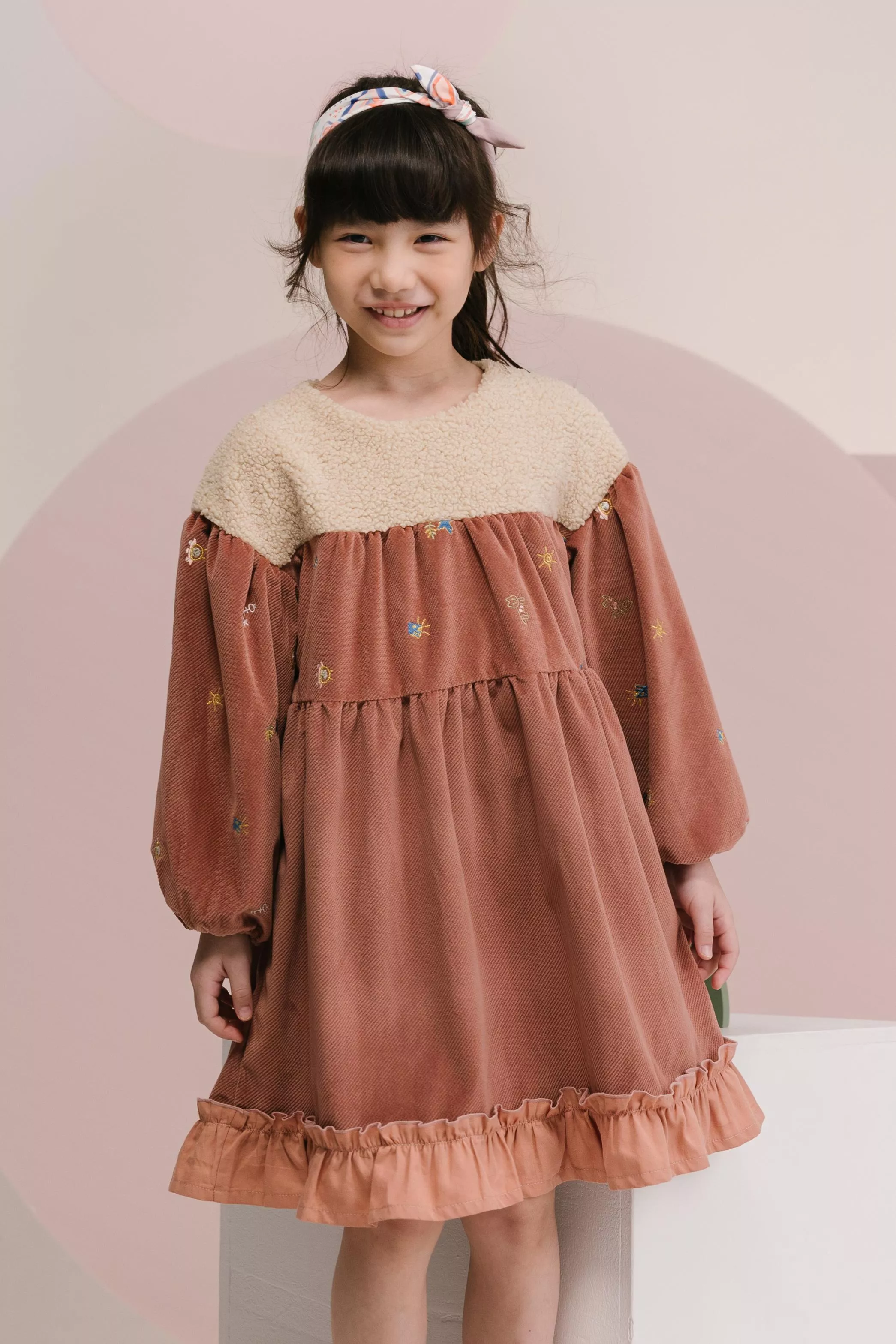 納斯卡線拼接洋裝