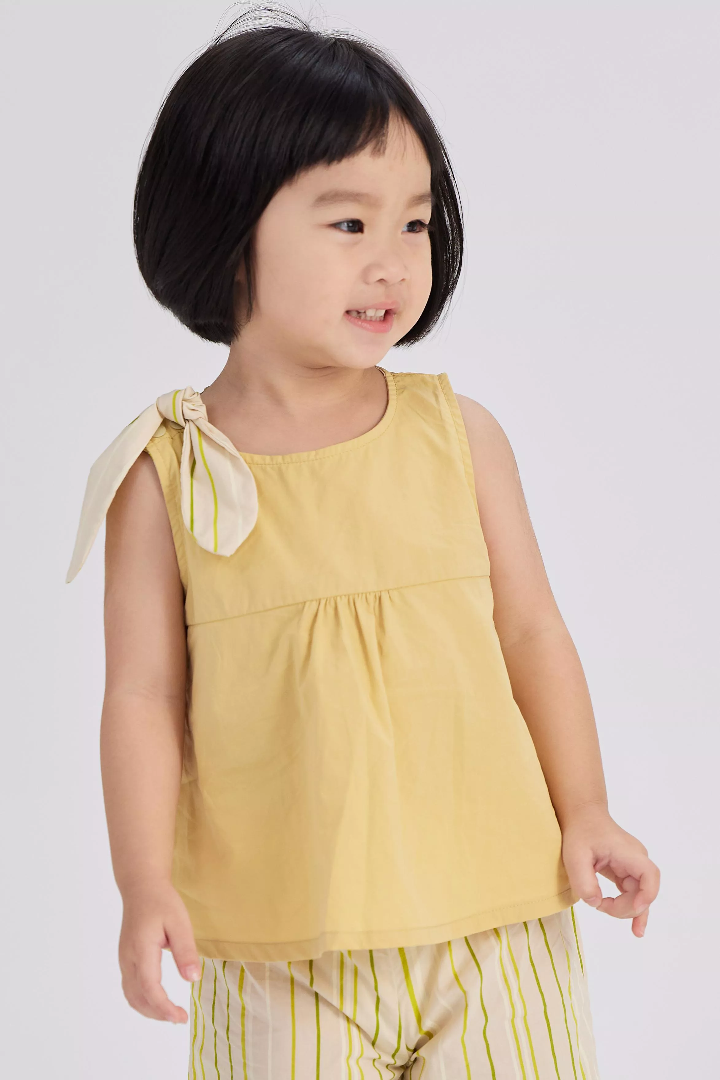 日初微光綁帶背心