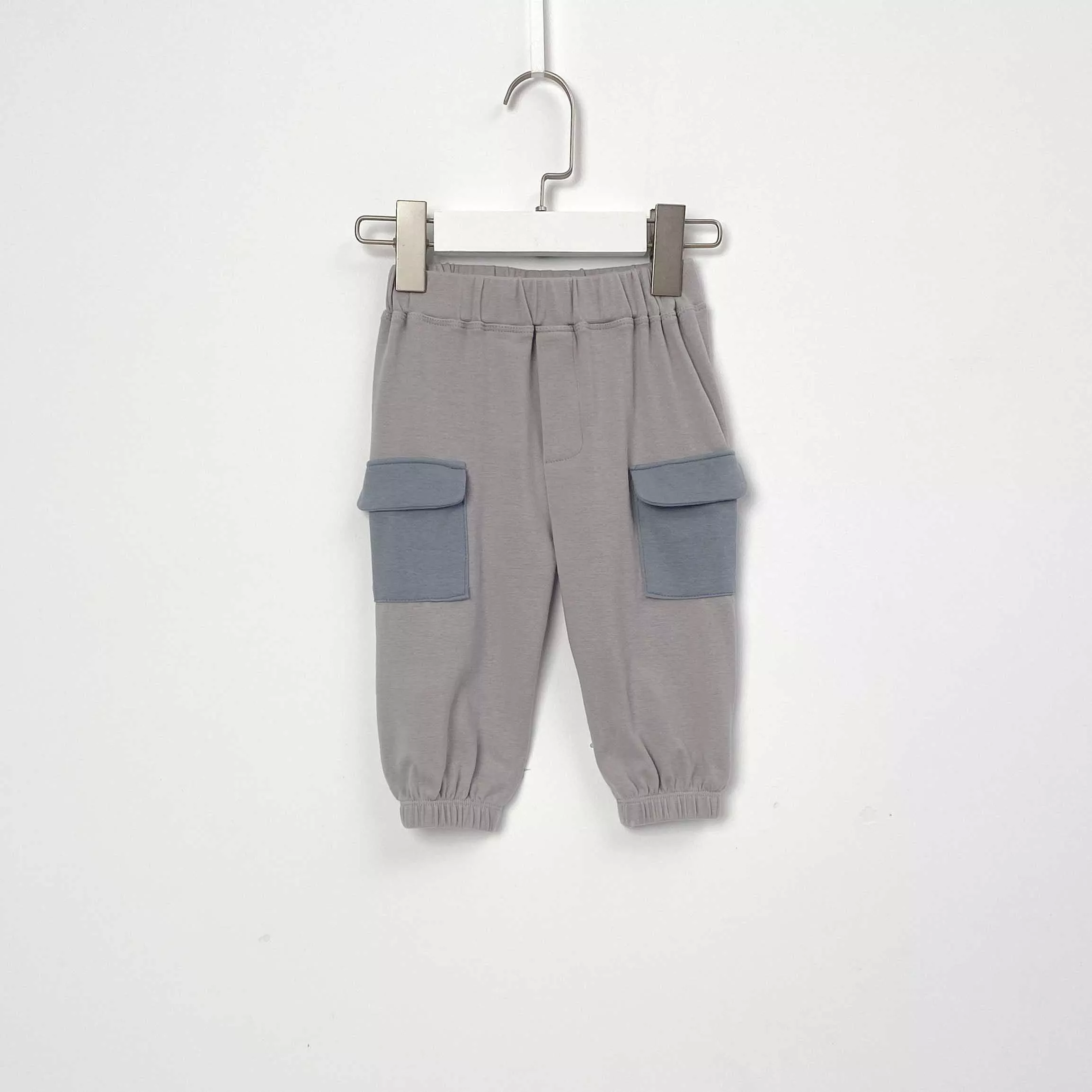 拼色口袋寶寶褲