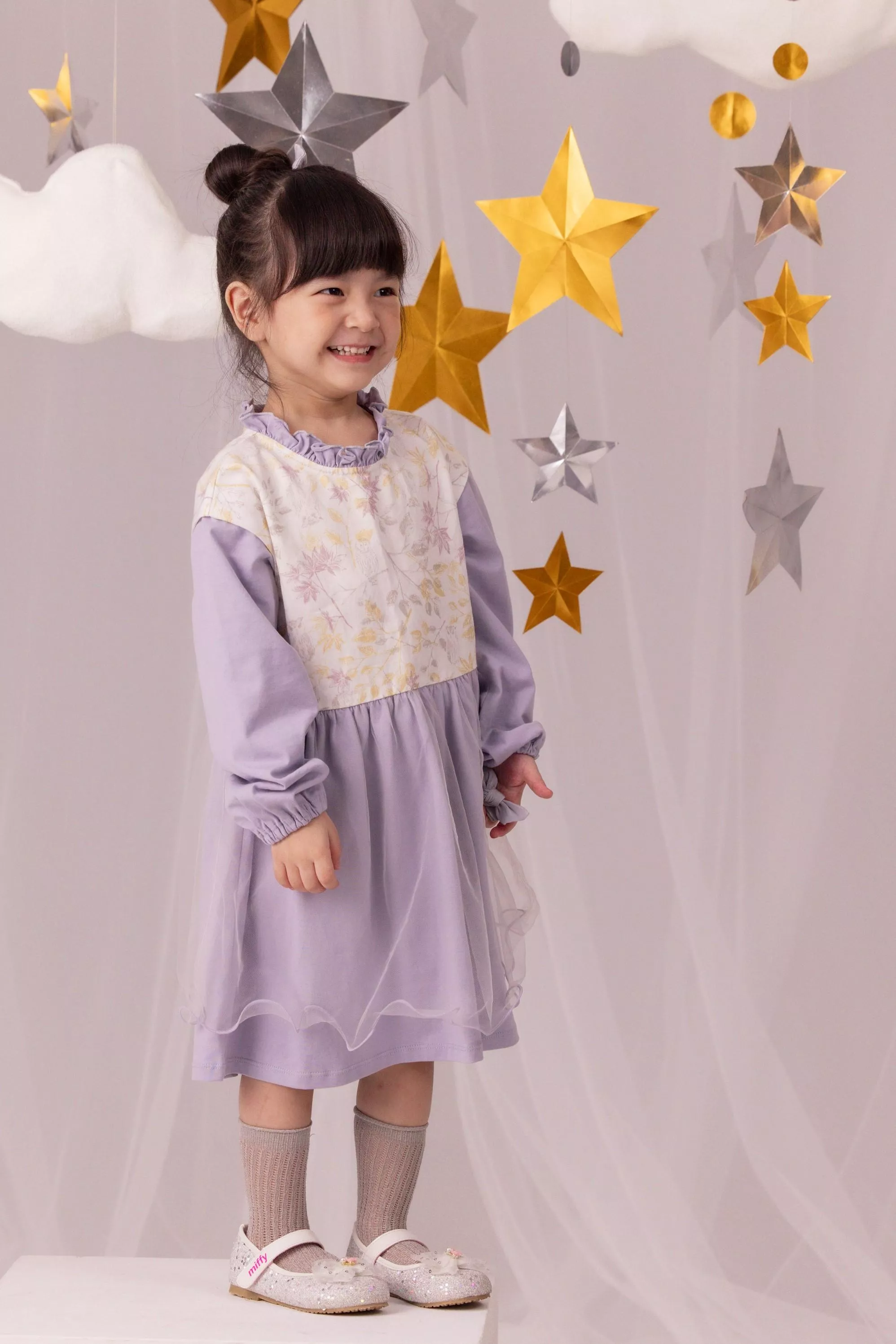 冬日紫羅蘭紗裙