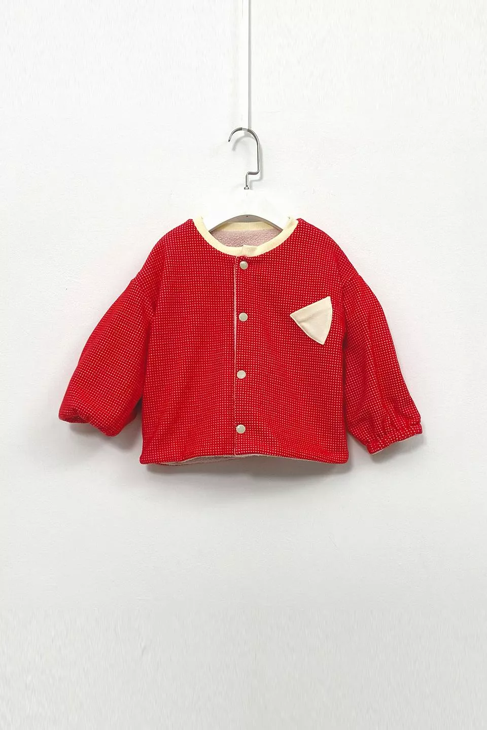 草莓奶昔雙面保暖外套