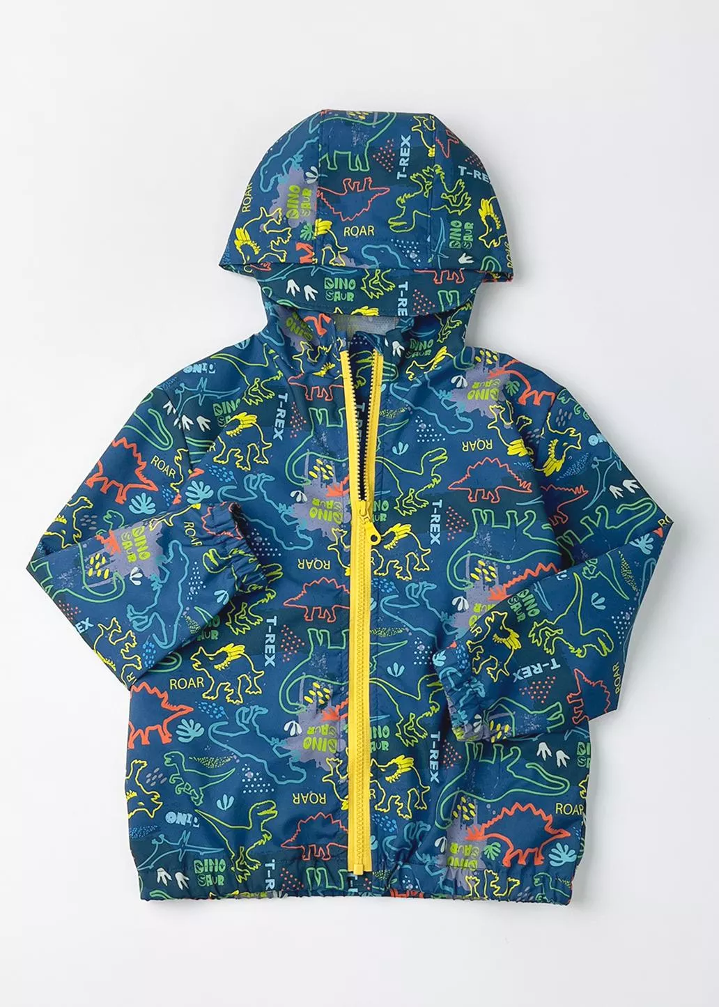 超撥水防曬防雨外套-霓虹恐龍