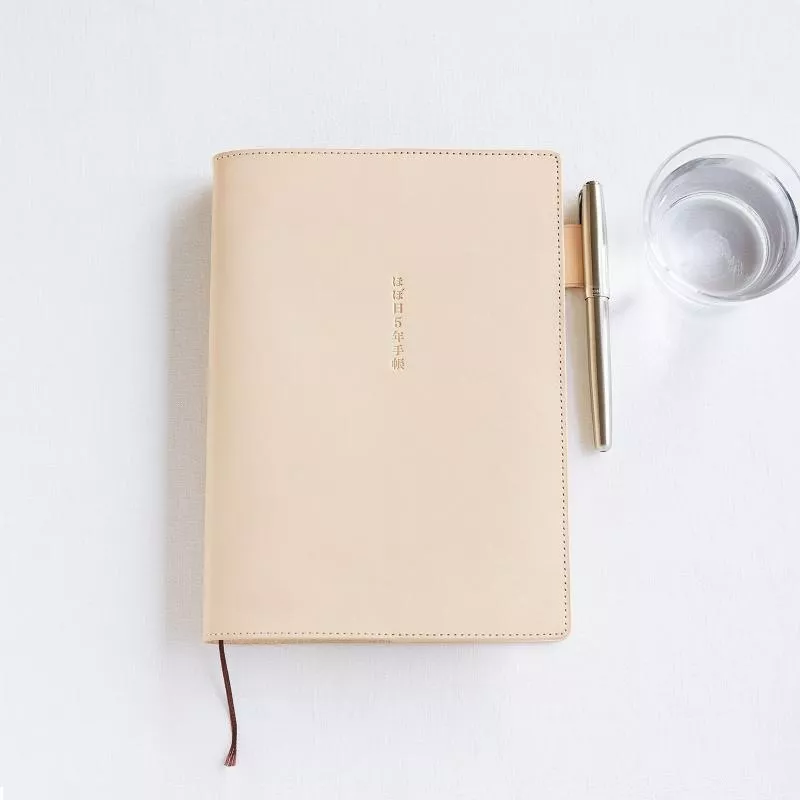 Hobonichi ほぼ日手帳 五年手帳 A6、A5 專用書衣 皮革款 - Natural 自然色