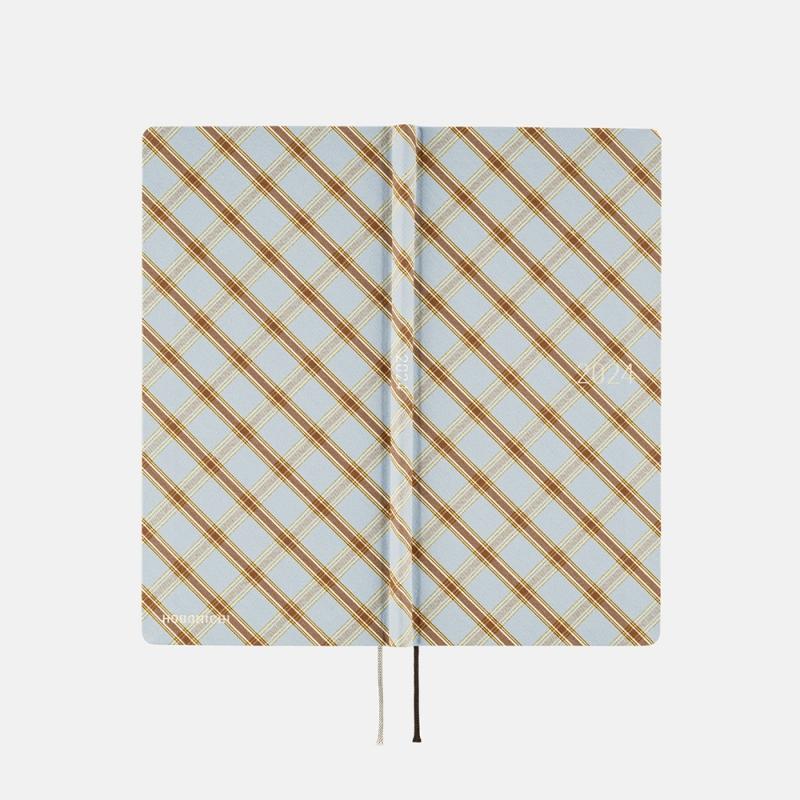 ( 即期良品 ) 2024 Hobonichi ほぼ日手帳 Weeks週間手帳 英文版 - Shirt Fabric_寬格紋 ( 22-WKE-24-027 )
