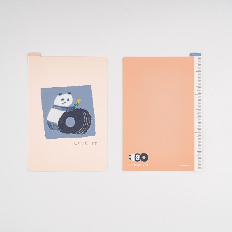 Hobonichi ほぼ日手帳 x 北村人 A5、Weeks 手帳專用墊板 Love it 熊貓 共3款