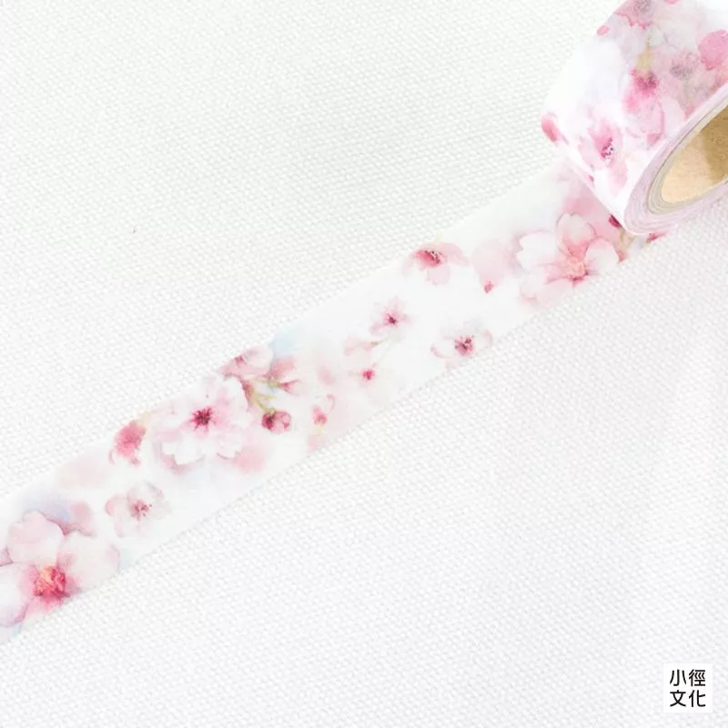 小徑 X  涼丰 Liang Feng 聯名 風之歌系列 和紙膠帶 - 山櫻花 ( MTW-LF038 )