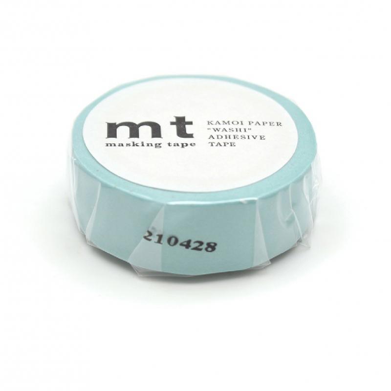 mt 1P Basic 和紙膠帶 -無地_嬰兒藍 ( MT01P191R )，復刻