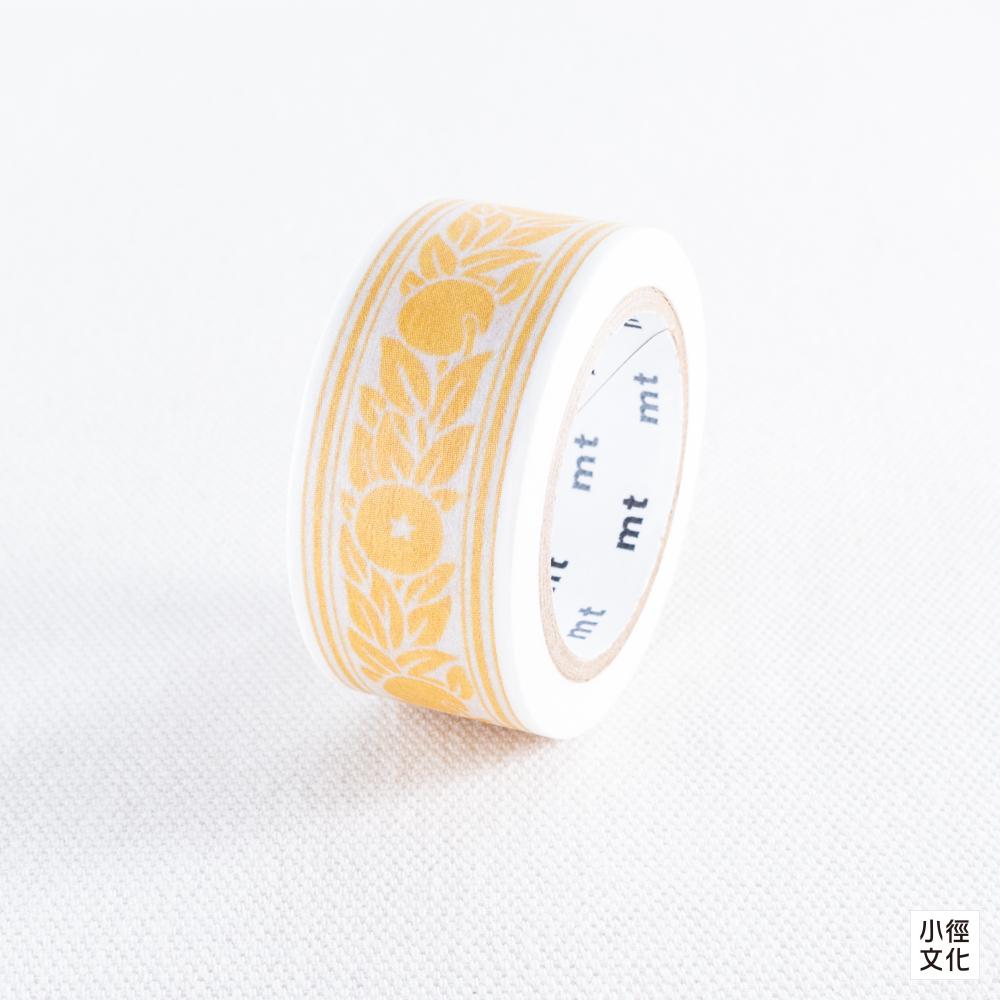 mt x William Morris 威廉.莫里斯系列 和紙膠帶 - Orange Border ( MTWILL20 )
