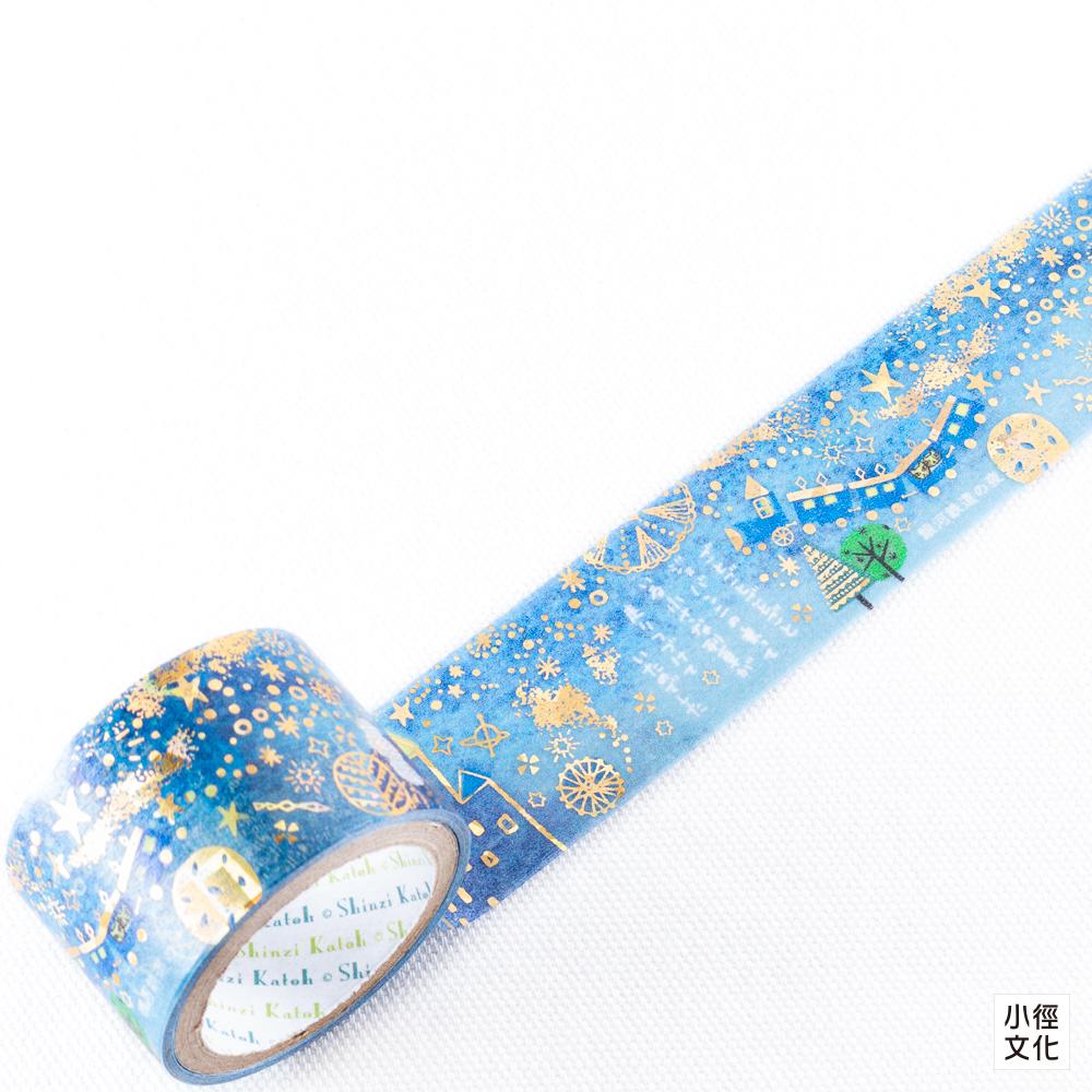seal-do x 宮沢賢治 幻燈館系列 箔押和紙膠帶 - 共六款 ( ks-dt-50016~21 )