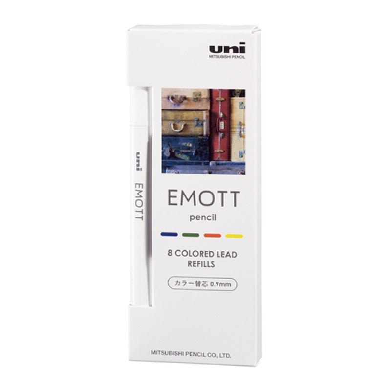 三菱 UNI EMOTT pencil 可擦色鉛筆組專用替芯 0.9mm，共三款 ( ULE09MIX )