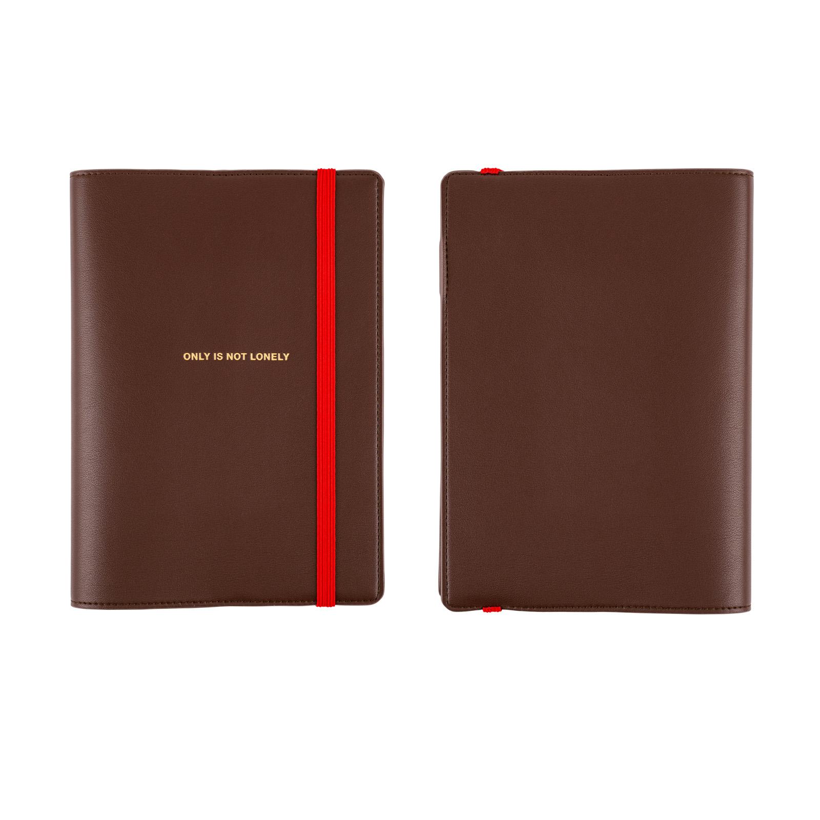 2025 Hobonichi ほぼ日手帳 A6、A5手帳專用 合成皮革 三折式書衣 - Only is Not Lonely