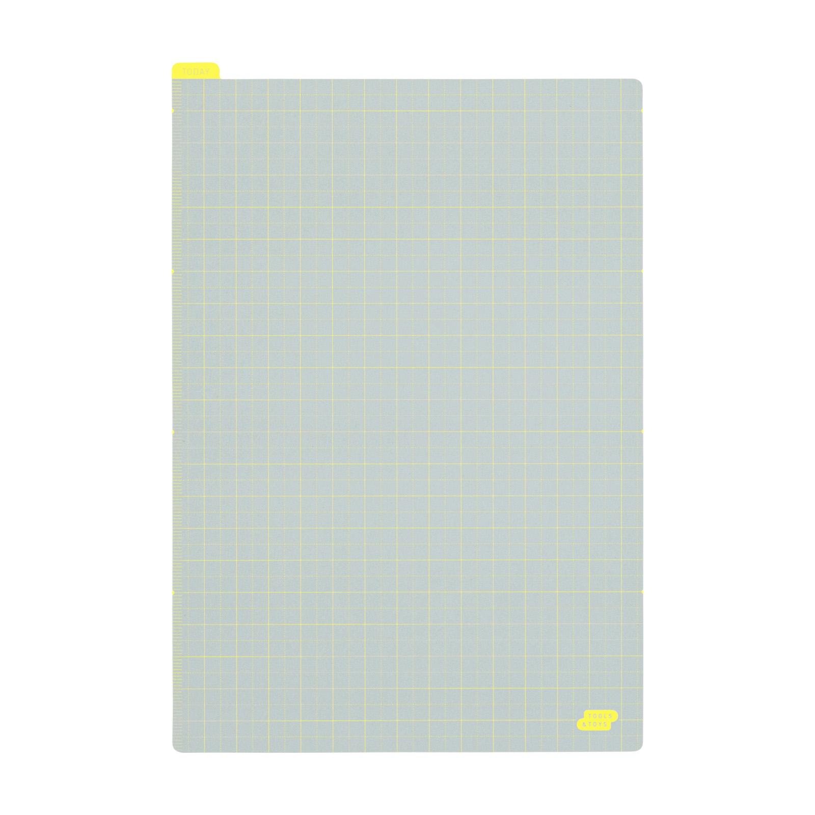 Hobonichi ほぼ日手帳  A6、A5、Weeks 手帳專用墊板 - 冰灰 x 黃色 ( 共3款 )