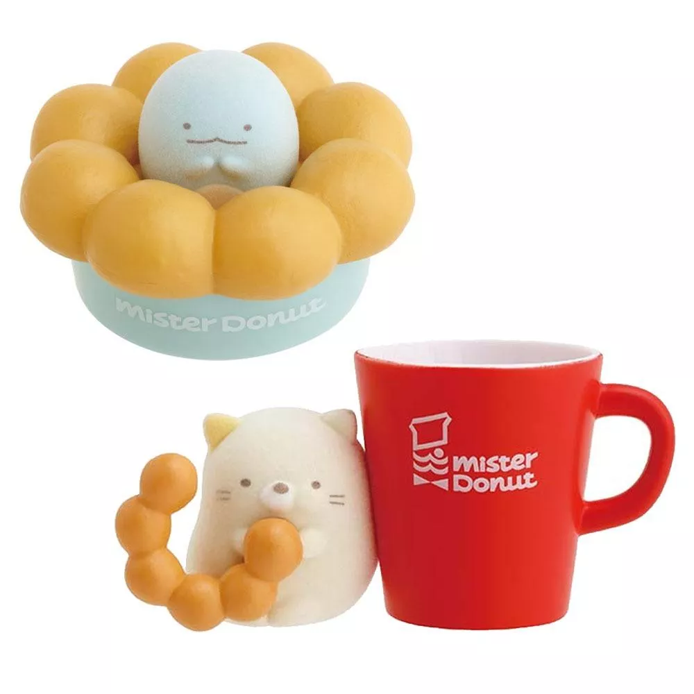 San-X 角落生物 x Mister Donut 多拿滋 迷你造型收納盒 共兩款 ( TC08901、TC08902)