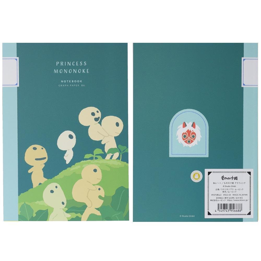 Movic x 吉卜力 方格筆記本B6 共六款 ( 0923-01~0923-06 )