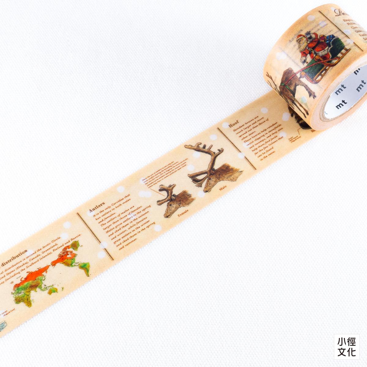 mt 2021 x'mas 聖誕限定系列 和紙膠帶 - 馴鹿圖鑑 ( MTCMAS127 )