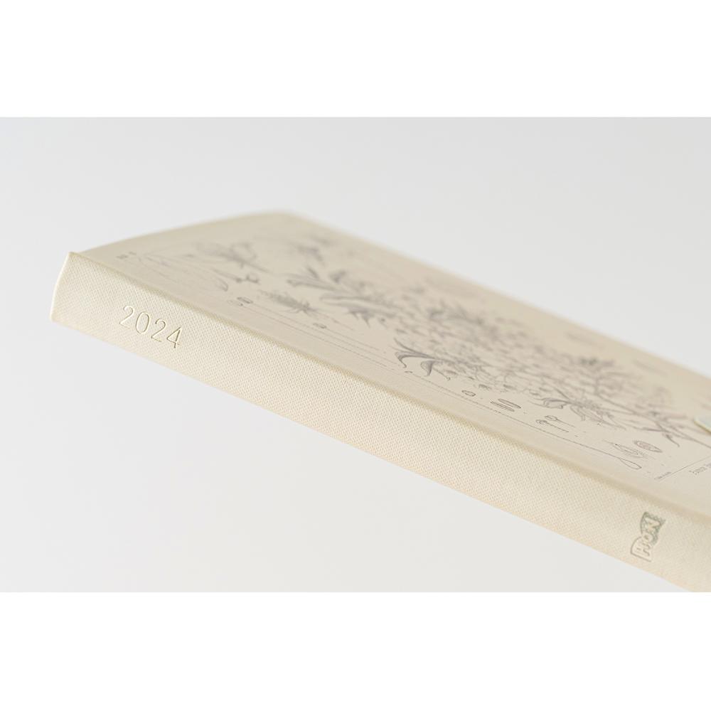 ( 即期良品 ) 2024 Hobonichi ほぼ日手帳 A5 HON精裝手帳本 日文版 - 牧野富太郎_Yamazakura 山櫻 ( 9-CSB-24-001 )