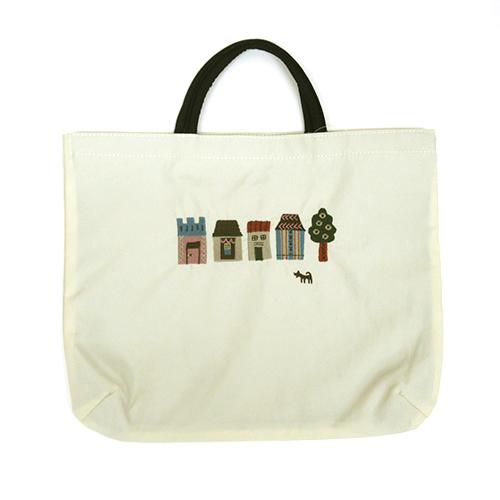 Atsuko Matano 保野溫子 刺繡尼龍 橫式手提袋 共5款 ( 3507-02~3525 )
