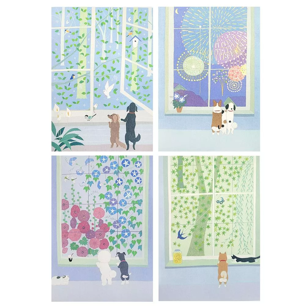 TRIANGLE x 平井美茂 Mimo Hirai 夏季插畫明信片 共四款 ( WG-0484~0487 )