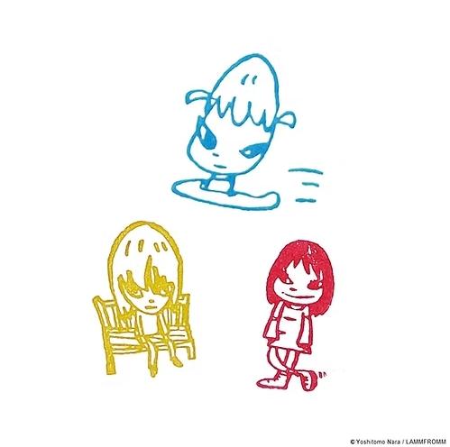 Yoshitomo Nara NARA STAMPS  Set of 3 (S) ( 55905 )