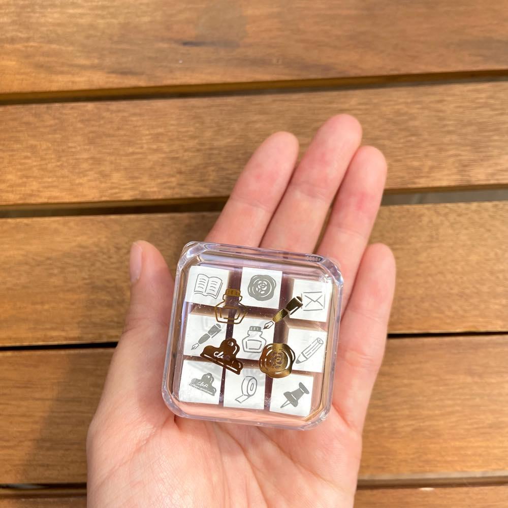 beverly 手帳好朋友 木質印章組 - 甜點與紅茶 ( TSW-116 )