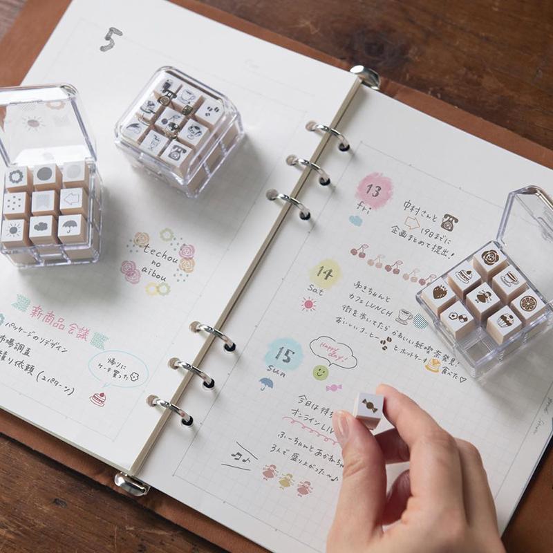 BEVERLY 紙膠帶的好朋友 木質印章 - 生活、美食、數字 ( TSW-151 ~ 153 )