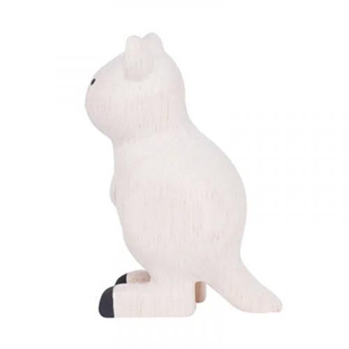 T-Lab 手工木刻擺飾 pole pole動物系列 - 短尾矮袋鼠 ( WDCV06QUOKA )