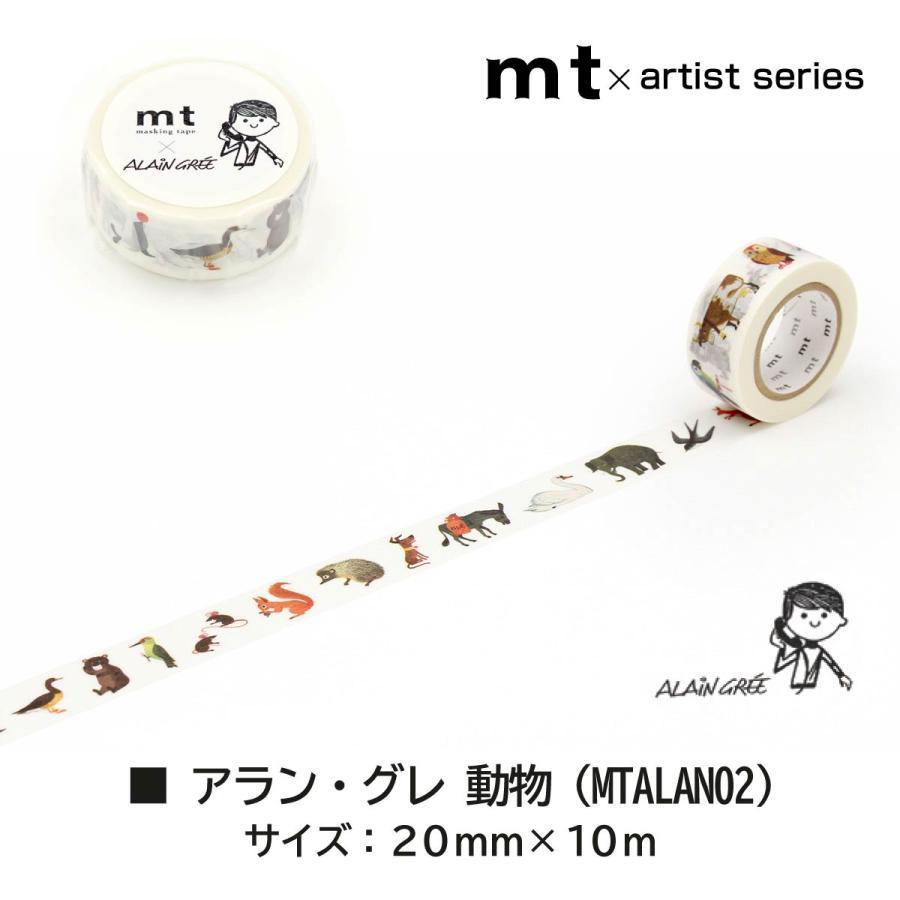 mt x Alain Gree 聯名和紙膠帶 - 植物 / 動物 / 乘物柄 ( MTALAN02~04 )，三捲入，在庫完了品