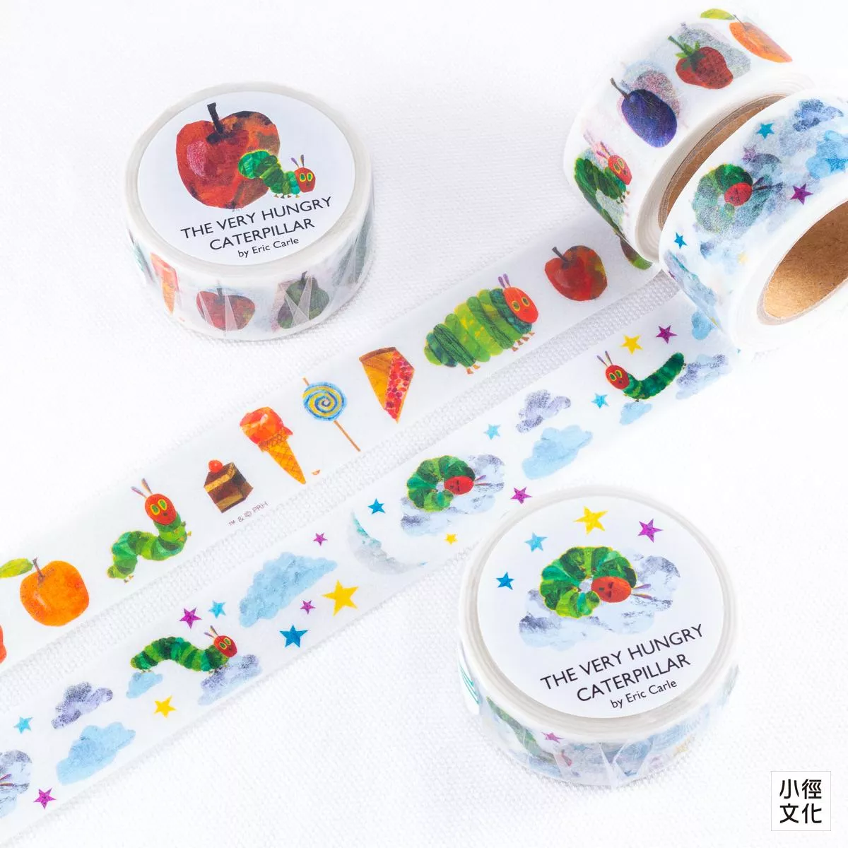 表現社 x Eric Carle 艾瑞.卡爾 好餓的毛毛蟲 和紙膠帶 共兩款 ( 22-765、22-766 )
