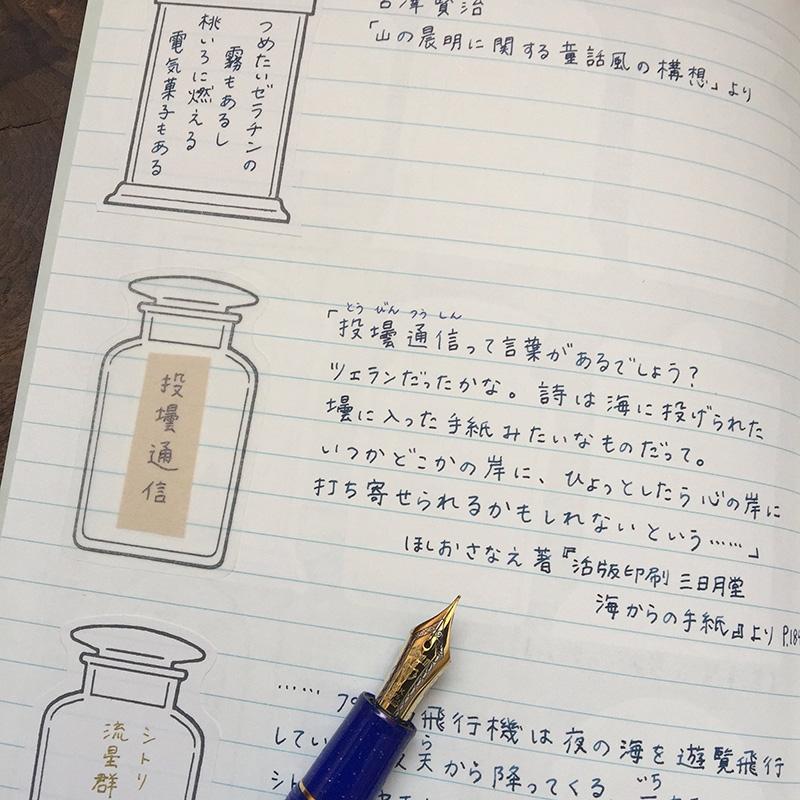 九ポ堂 Kyupodo 標本壜描圖紙貼紙 2入 ( KP-S-01 )