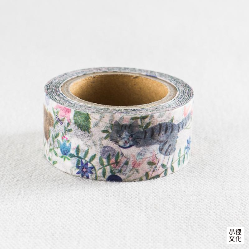 表現社 x 布川愛子 聯名和紙膠帶 - 貓 ( 22-629 )